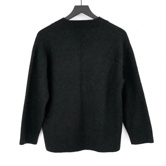 & OTHER STORIES Alpaca Wool Blend Cardigan Black XS - Picture 7 of 8